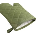 thumbnail image 5 of Heavy Duty 4-Piece Cotton Oven Mitts and Pot Holder Sets, 12 Inch Heat Resistant 500°F Kitchen Mittens for Baking,Green, 5 of 5