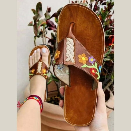

〖Yilirongyumm〗 Brown 37 Slippers For Women Shoes Fashion Breathable Slippers Casual Sandals Outdoor Leisure Women s Slipper