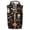Black, variant on Delconic Mens Halloween Print Sleeveless Zip Up Hoodie Vest Casual Vintage American Style Lightweight Fleece Hooded Outerwear Black L