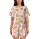 thumbnail image 1 of Fotbe Breakfast Conjunto de Pijama Estampado para Mujer, 2 Piezas, Ropa de Dormir con Camiseta de Manga Corta y Shorts Suaves-XX-Large, 1 of 6