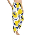 thumbnail image 2 of Disketp Tropical Lemon Print Women'S Comfy Pajama Pants Casual Drawstring Palazzo Lounge Wide Leg Pants, 2 of 9