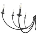 thumbnail image 3 of Millennium Lighting  Huxley 6/8 Chandelier Ceiling Light Matte Black - 8 Lights, 3 of 6