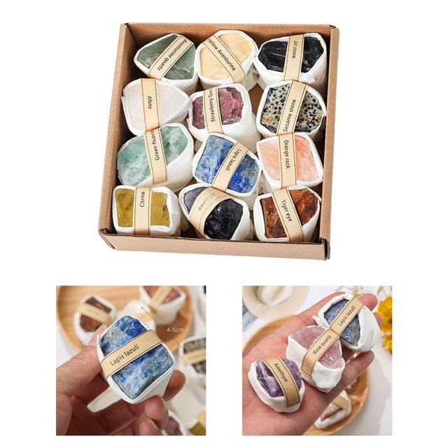 Colección de rocas y minerales Arqueología Historia Regalo Aprendizaje y juguete educativo Juego de ciencia Geología GEM para favores de fiesta , estilo b Salvador piedras preciosas de roca