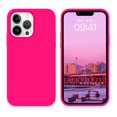 thumbnail image 1 of Funda de teléfono BENTOBEN para iPhone 13 Pro 6.1 - Silicona rosa intenso, 1 of 9