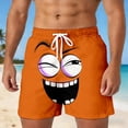 thumbnail image 2 of ibiyuan Mens Funny Swim Trunks Funny Expression Graphic Quick-Dry Running Board Shorts Drawstring Waist Mens Bathing Suits Swimwear for Men, 2 of 4