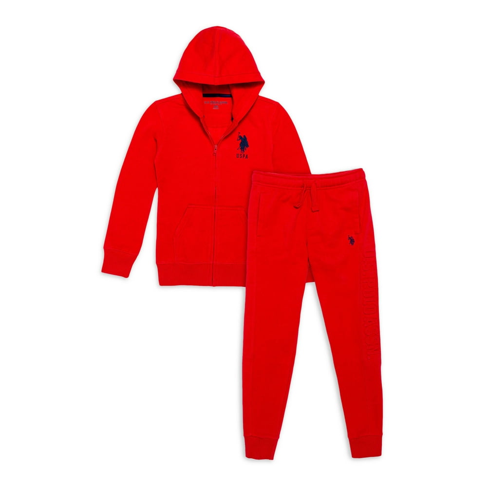 polo sweatshirt and sweatpants set