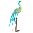 thumbnail image 1 of Outsunny Peacock Garden Statue, 32.7" Standing Steel Lawn Ornament, 1 of 9