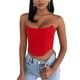 thumbnail image 1 of Txlixc Mujeres Sexy Bustiers Color sólido fuera del hombro Crop Tank Top Push Up Corsés sin tirantes Txlixc Sexy, 1 of 7