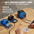 thumbnail image 5 of KFFKFF Wood Burning Kit, 250~700°C Adjustable Temperature with Display, Dual Output Port with 2 Pyrography Pens, 23 Wire Nibs, 5 Solid-Point Tips, 2 Pen Holder, 4 Wood Chip, 1 Tweezers, 1 Sponge, 5 of 9