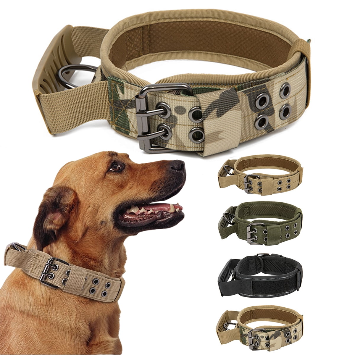Coloody Nylon Dog Show Collar Reflective Heavy Duty Dog Collar With