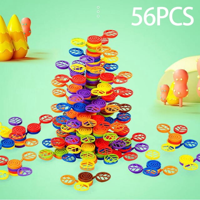Bloques de construcción apilables CUTICAT Juguetes de equilibrio Juego de equilibrio 56 piezas