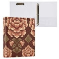 thumbnail image 3 of Elegant Large Flower Hardcover 3 Ring Binder 1.5” Round Rings Letter Size Paper Pockets for School Office Supplies, 3 of 9