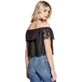 thumbnail image 3 of GUESS Womens Sasha Lace Bandeau Blouse, Black, Small, 3 of 4