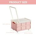 thumbnail image 2 of NUOLUX Lidded Storage Bin Collapsible Storage Box Stackable Clothes Storage Box With Wheel, 2 of 6