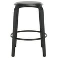 thumbnail image 5 of SAFAVIEH Luella Round Backless Counter Stool, Black (Set of 2), 5 of 12