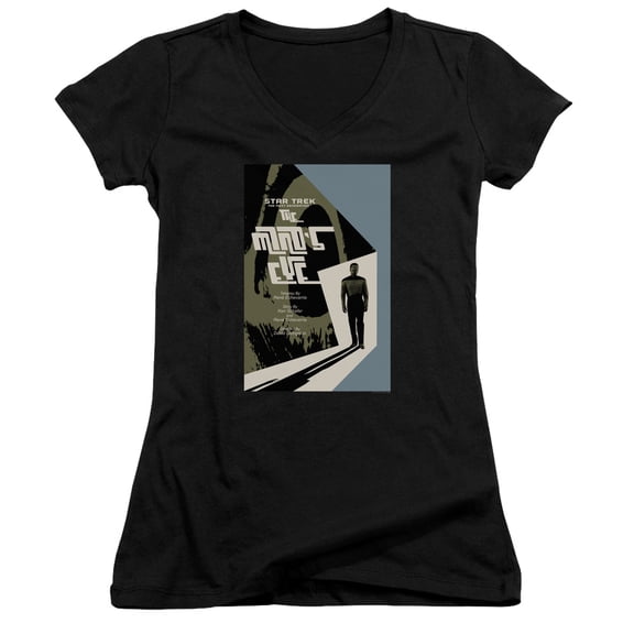 Star Trek Tng Season 4 Episode 24 Junior Women's V-Neck T-Shirt Black