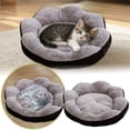 thumbnail image 7 of Winter Plush Pet Bed - 20" Flower Shaped Dog Bed with Removable Washable Cover, Thicken Anti- Cat Bed for Small Dogs & Puppies, Cozy Sleeping Nest Habitat, 7 of 7