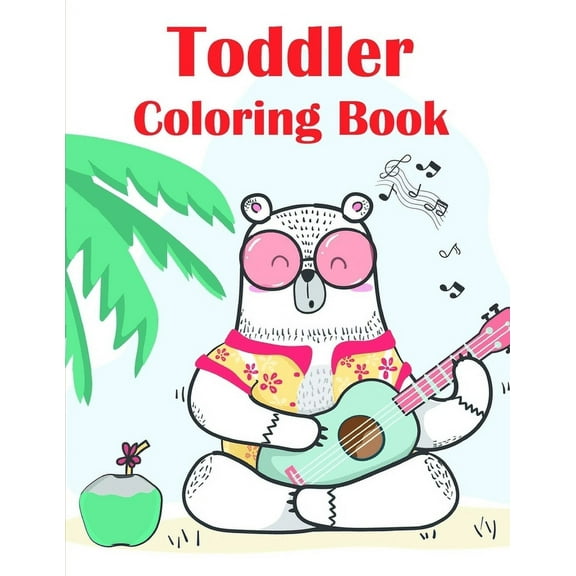 Zoo Animal Story: Toddler Coloring Book: Funny Image for special occasion age 2-5, art design from Professsional Artist (Paperback)