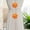 Orange, variant on Byujiro 2 Pack Flower Shaped Twist Curtain Tie Backs, Flexible Bendable Drape Binding Straps, Cute Floral Window Curtain Holdback Rings, Reusable No Punch Curtain Organizer Clips