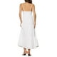 thumbnail image 3 of Vestido Maxi Boho de Verano para Mujeres INSPIRE CHIC con Tirantes Espagueti, Vestido de Playa Flowy en Capas XL Blanco, 3 of 6