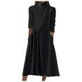 thumbnail image 1 of Birdeem Jupe Longue Patchwork à Manches Longues Unie Mode Polyvalente pour Femmes, 1 of 1
