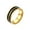 Gold Double Circle, variant on Unisex Stainless Steel Personality Hip Hop Punk 6mm Geometric Stacking 2 Colors Round Single Circle Biker Ring Gold Size 7