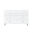 thumbnail image 4 of ACME Perse 6-Drawer Wooden Dresser in White, 4 of 4