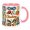 Pink, variant on OADUKQ Rock Climbing Mug, 11oz Ceramic Cup with Imitation Rock Climbing, Rock Climbers and Bouldering Enthusiasts, White