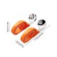 thumbnail image 3 of Juego de tenedores de cuchara de acero inoxidable | Cubiertos de mango corto | Diseño ergonómico de aprendizaje | Fácil limpieza | Color sin decoloración | 4.5 pulgadas Blanco Naranja | Vajilla, 3 of 6