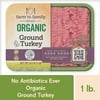 Farm to Family by Butterball 90%/10% Lean Organic Ground Turkey, No Antibiotics Ever, 1 lb.