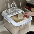 thumbnail image 5 of Caja de Almacenamiento de Arroz de 7,5 KG YONGSHENG Dispensador de Alimentos Blanco 34 x 24 x 21 cm, 5 of 5