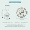 thumbnail image 2 of Lotus Blossom Necklace - 925 Silver Adjustable Chain Delicate Pendant Jewelry for Women, 2 of 7