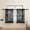 Black-26"W x 30"L (Pack of 2), variant on Burgundy Lace Curta45 Inch Length Vintflsheer For Kitchen Cafe Rod Pocket Light Filtering Wine Window 2 Panels Set Closet Basement Modern Maroon Decor 52x45