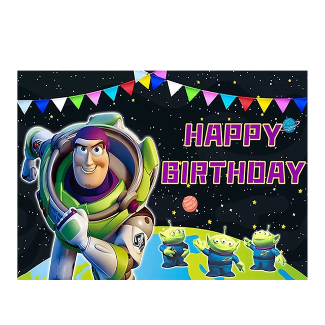 Telón de fondo decorativo para fiestas alusivo a Buzz Lightyear