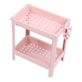 thumbnail image 1 of Estantería De Almacenamiento, Organizador De Suelo De De Plástico De Varios Niveles, Rosa, Ideal Para , Cocina, Sala De Estar, 1 of 7