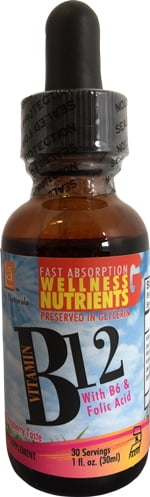 Vitamin B12 Drops wFolic Acid & B6