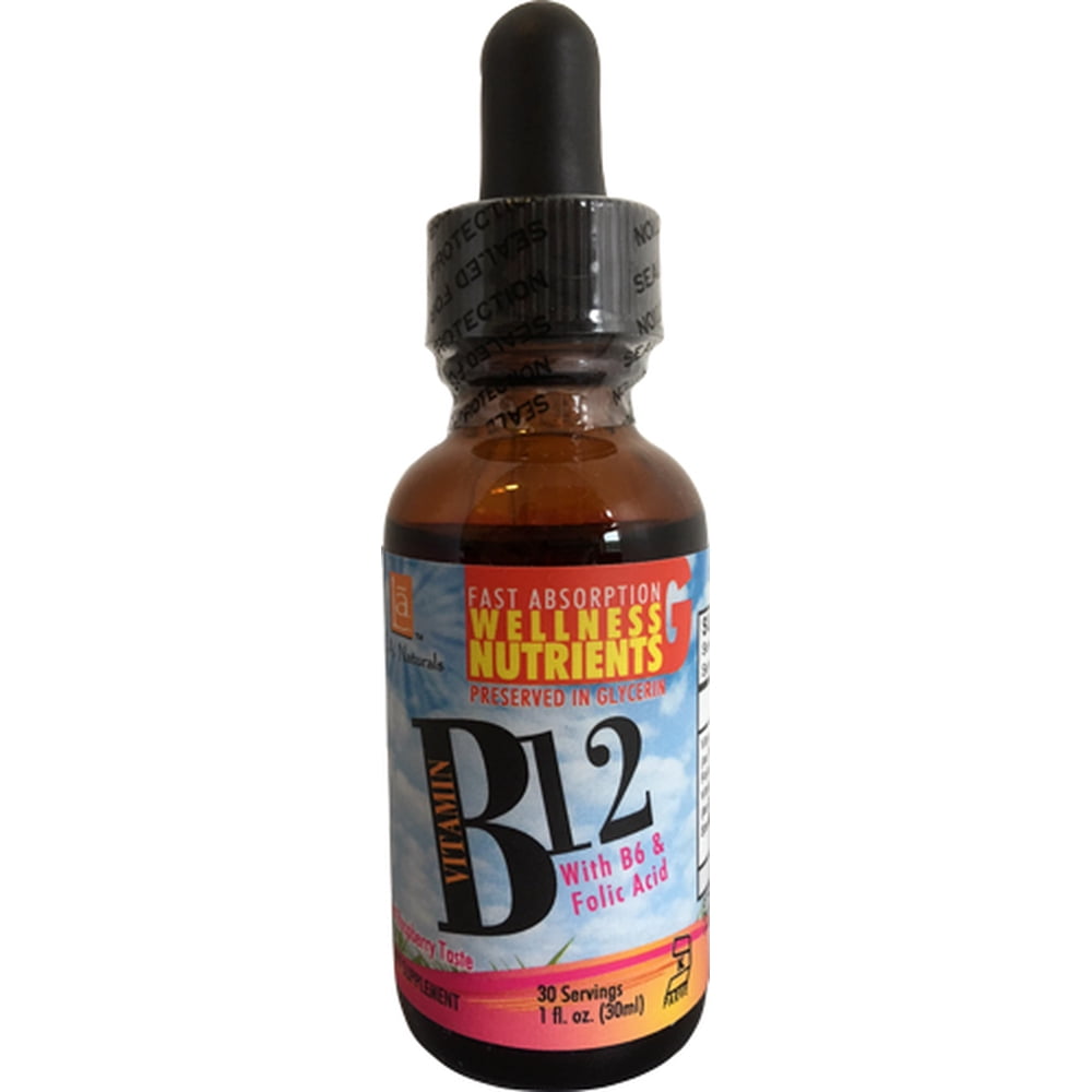 Vitamin B12 Drops w/Folic Acid & B6 1 OZ