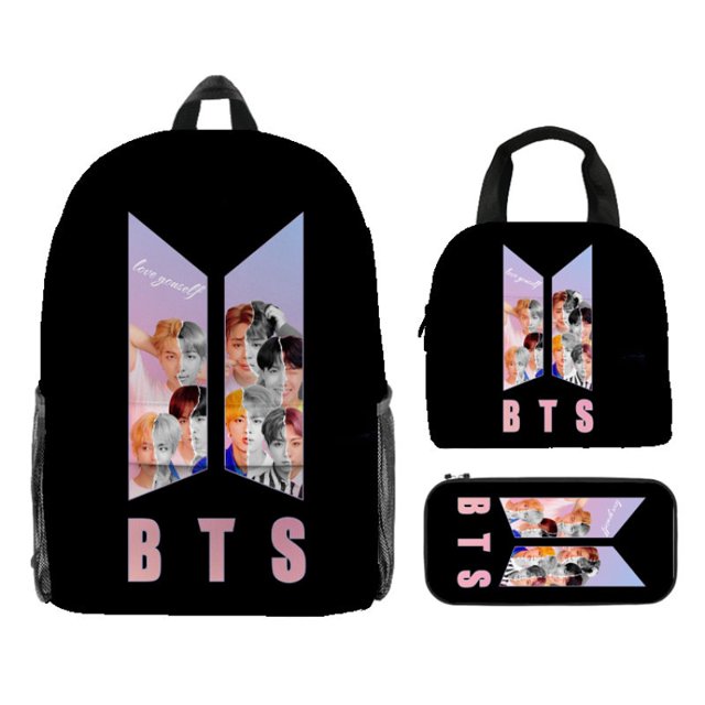BTS backpack pencil case BTS lunch bag for kids