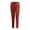 Wine, variant on QUYUON Stretchy Pants for Women Sale Casual Solid Cotton Linen Drawstring Elastic Waist Calf-Length Pencil Pants Womens Summer Pants Long Pant Leg Length Activewear Style P8696 Navy M
