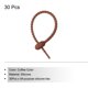 thumbnail image 3 of Reutilizables Cremallera Bridas, 6 Pulgadas Silicona Bridas Bolsa Clips, Multiuso Silicona Bridas, Cables Bridas, Pan Brida, Doméstico Retorcidas Bridas(Café Color Paquete de 30), 3 of 5