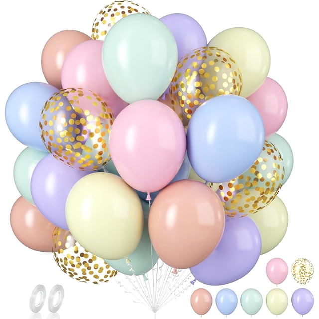 Yanonmyfd 60 Pcs Football Balloons, Football Balloon for Boys, 12 Inch Soccer Latex Balloons Pattern Helium for Kids Boys Birthday Sports Themed Party Decorations World Cup Theme Party Supplies