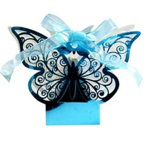 50-Pack 3D Hollow Butterfly Candy Gift Boxes, Elegant Pearlescent Party Favor Boxes for Baby Showers, Weddings, Birthdays - Decorative DIY Gift Box