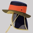 thumbnail image 4 of Xfvqtps Kids Sun Hat with Neck Flap Boys Girls Summer Hat Adjustable Strap Wide Brim Mesh Breathable Beach Sun Protection Bucket Hat, 4 of 5