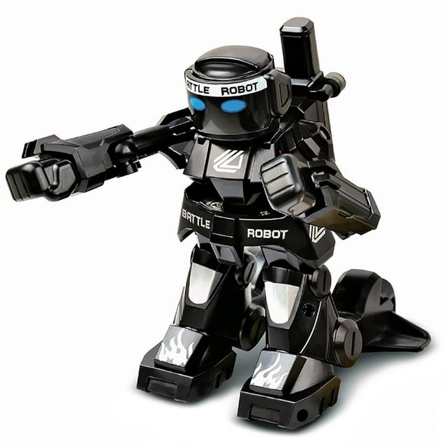stanreset Battle RC Robot 2.4G Body Sense Remote Control Interactive Boxing Robot Toys for Kids Gift Black