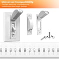 thumbnail image 3 of 2 Pack Light Switch Cover Guard,White Wall Light Switch Lock, Child Proof Wall Switch Cover Keeps Lights or Switches from Being Accidentally Turned On or Off, 3 of 7