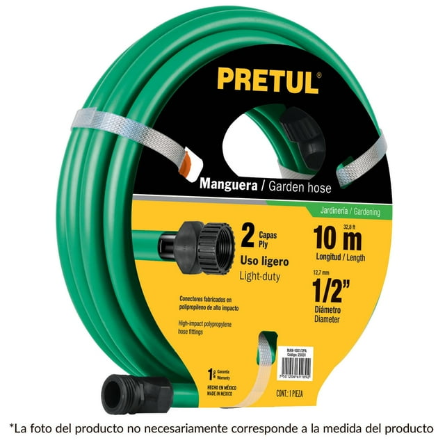 Manguera para Jardín Pretul 1/2 2 Capas 15 M