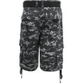 thumbnail image 3 of Hat and Beyond Men's Loose Fit Twill Multi Pocket Cargo Shorts with Belt, 3 of 4