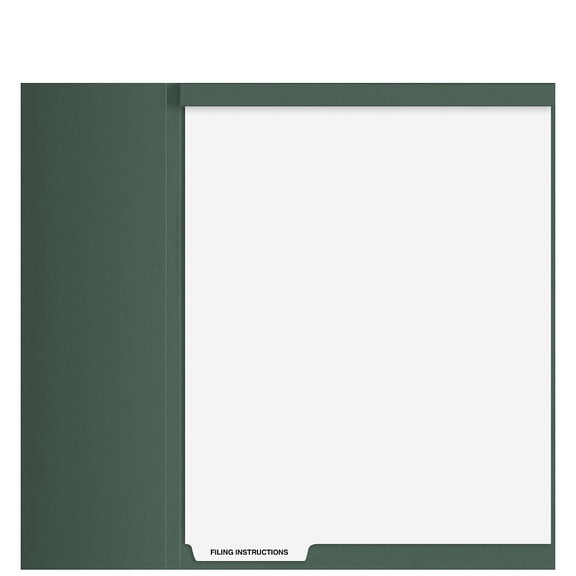 "Filing Instructions" Top Staple Index Tab Divider, 100 Count