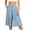 Light Blue, variant on Women's Capris Plus Size Wide Leg Clearance Under $10 Cropped Pants With Pockets Lightweight High Waisted Loose Cropped Pants
