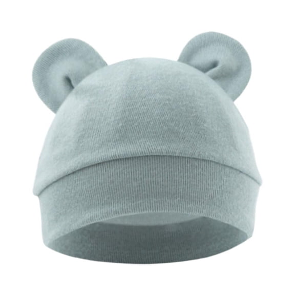 Yiasten Cute Newborn Baby Bear Warm Hat, Thin, Breathable, Soft and Comfortable,Green